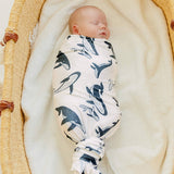 Knit Swaddle Blanket - Cove