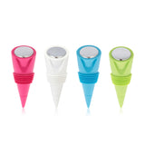 Cone Silicone Bottle Stoppers - Set of 2 - ASST COLORS: Modern - Bulk Asst