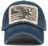 EAGLE FLAG VINTAGE BALLCAP: BUR