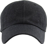 Blank Low Profile Cotton Baseball Cap: Ivory