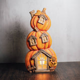Pumpkin House with LED Lights