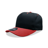 Decky 6024 - 5 Panel Mid Profile, Structured Cotton/Poly Blend Cap - 6024: Black