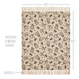 Raven Harvest Woven Throw 50x60