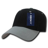Low Crown Structured Baseball Cap - Decky 206: Charcoal
