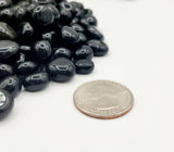 Black Obsidian Tumbled Gemstones -10-20mm (0.5kg/1.1lbs): 1KG/2.2LBS