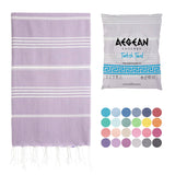 Aegean Concept Turkish Beach Towel, Oversized, Quick-Dry: Grey Blue / 37 x 77 IN. (Pack of 1)