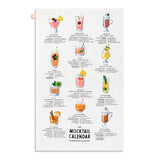 Mocktail Calendar Recipe Kitchen Towel