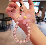 Flower Beaded Keychain : Multicolor 1