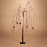 Halloween 5'H Electric Black Willow Tree