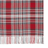 Red Plaid Throw Blanket 50x60 Gregor