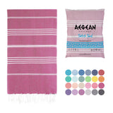 Aegean Concept Turkish Beach Towel, Oversized, Quick-Dry: Grey Blue / 37 x 77 IN. (Pack of 1)