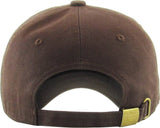 Blank Low Profile Cotton Baseball Cap: Ivory