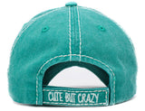 Cute But Crazy Vintage Ballcap: BLK