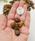 Yellow Tiger Eye Tumbled Gemstones 10-20mm(0.5kg/1.1lbs): 1KG/2.2LBS