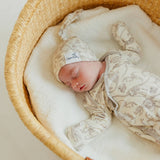 Top Knot Hat - Jurassic Park Fossils: 0-4 Months