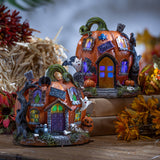 8.4 Inches Long Battery Operated Lighted Resin Halloween Pum