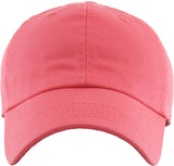 Blank Low Profile Cotton Baseball Cap: Ivory
