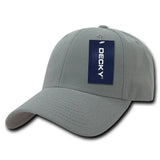Low Crown Structured Baseball Cap - Decky 206: Charcoal