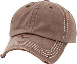 Washed Vintage Ballcap: BLK