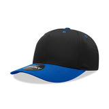 Decky 6024 - 5 Panel Mid Profile, Structured Cotton/Poly Blend Cap - 6024: Black
