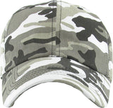 Blank Low Profile Cotton Baseball Cap: Ivory