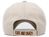 Cute But Crazy Vintage Ballcap: BLK