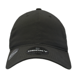 Decky 205 - Classic Low Profile, Relaxed Cotton Dad Hat: Black