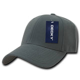 Low Crown Structured Baseball Cap - Decky 206: Charcoal