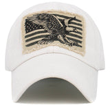 EAGLE FLAG VINTAGE BALLCAP: BUR