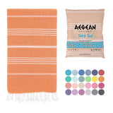 Aegean Concept Turkish Beach Towel, Oversized, Quick-Dry: Grey Blue / 37 x 77 IN. (Pack of 1)