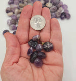 Chevron Amethyst Tumbled Gemstones 10-20mm (0.5kg/1.1 lbs.): 1KG/2.2LBS