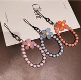 Flower Beaded Keychain : Multicolor 1