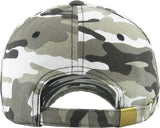 Blank Low Profile Cotton Baseball Cap: Ivory