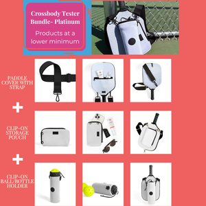 Test Bundle! Pickleball Paddle Cover with Add-on's Platinum