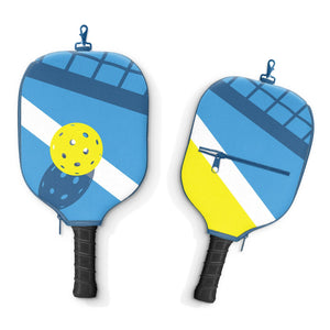 Pickleball Paddle Cover with storage pocket - Shadow Court