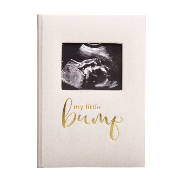 My Little Bump Linen Pregnancy Journal, Ivory