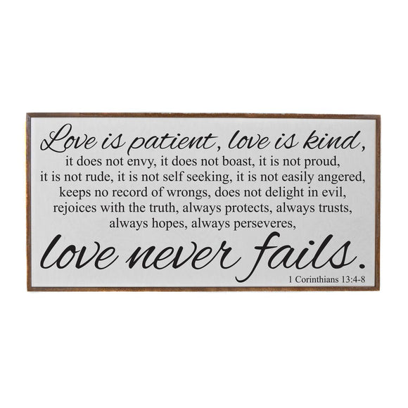 Love is Patient Love Is Kind Sign