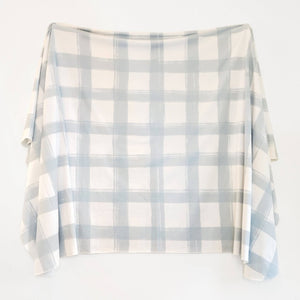 French Gingham Extra Soft Stretchy Knit Swaddle