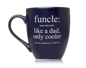 Funcle: Like a Dad Only Cooler Ceramic Mug, Blue