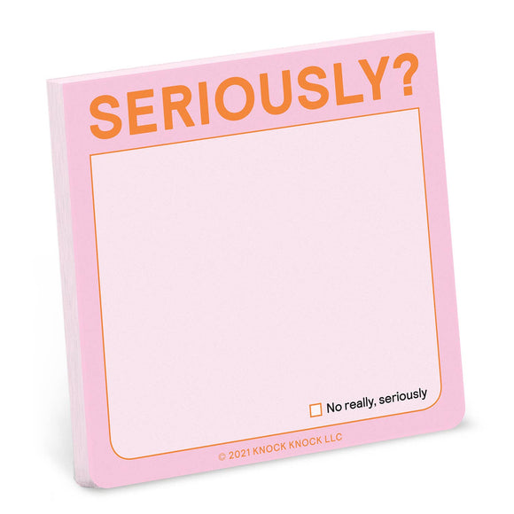 Seriously? Sticky Note (Pastel Version)