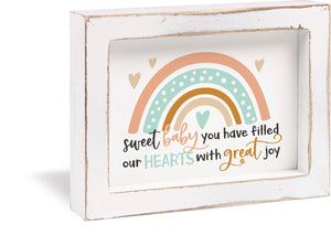 Sweet Baby You Have Filled Our Hearts With Great Joy Framed Art