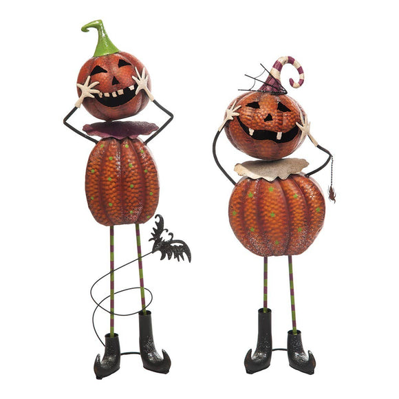 Headless Halloween Pumpkin Figurines