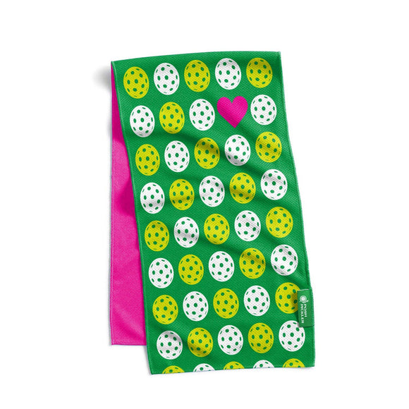 Cooling Towel - Pickle Ball Love design