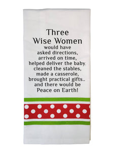 XP-28 Three Wise Women..peace on Earth!  CHRISTMAS TOWEL